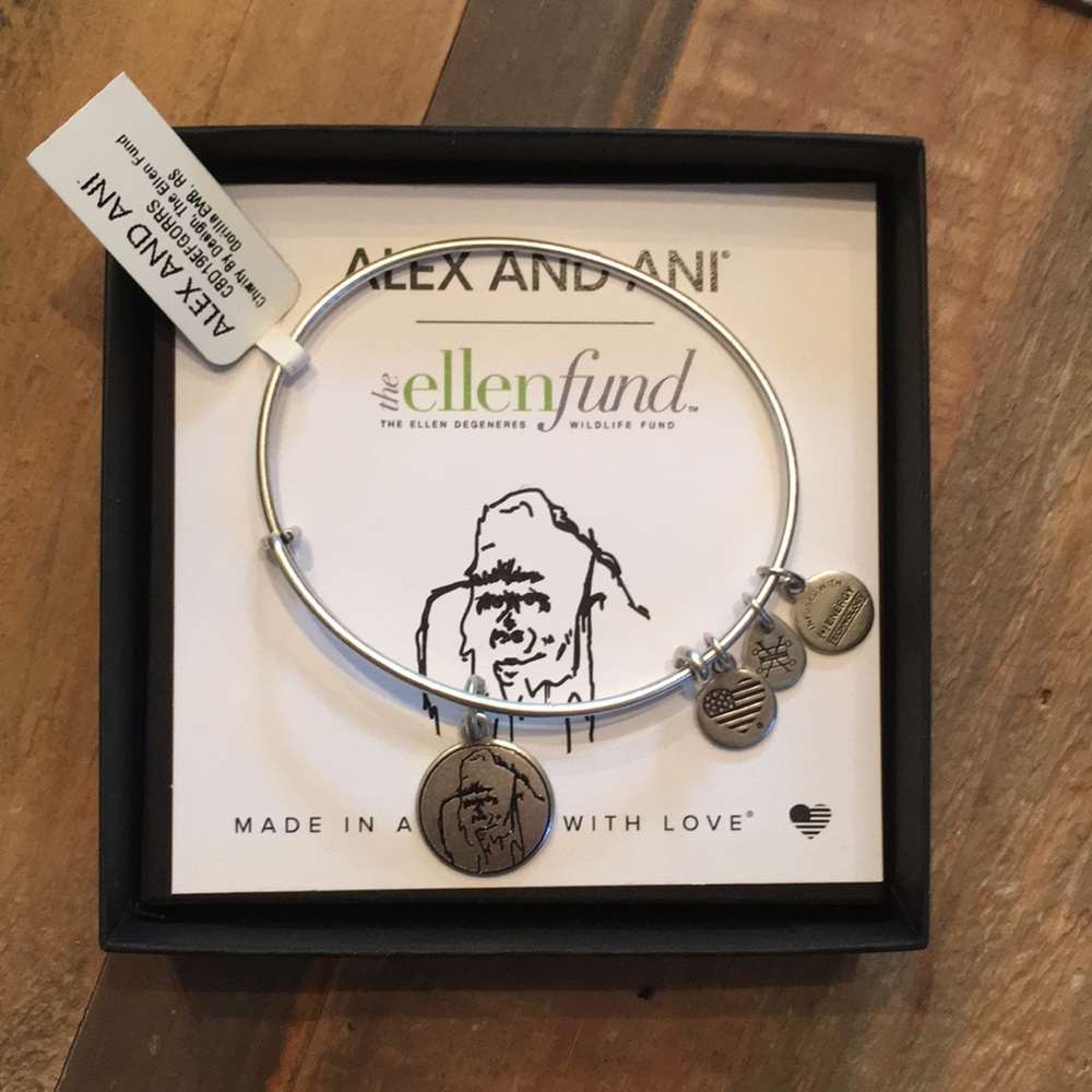 Alex and Ani Gorilla Bracelet Ellen Fund Love